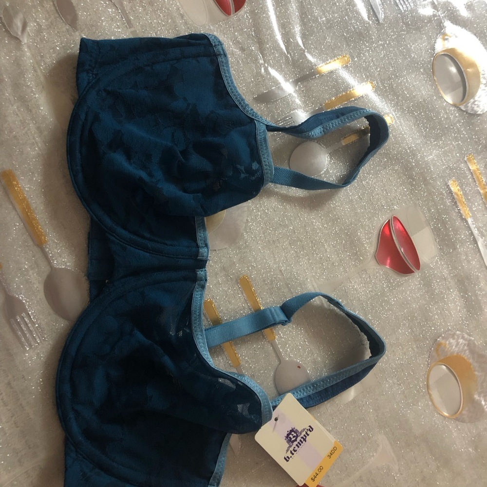 NWT B. tempted Teal Lace Bra